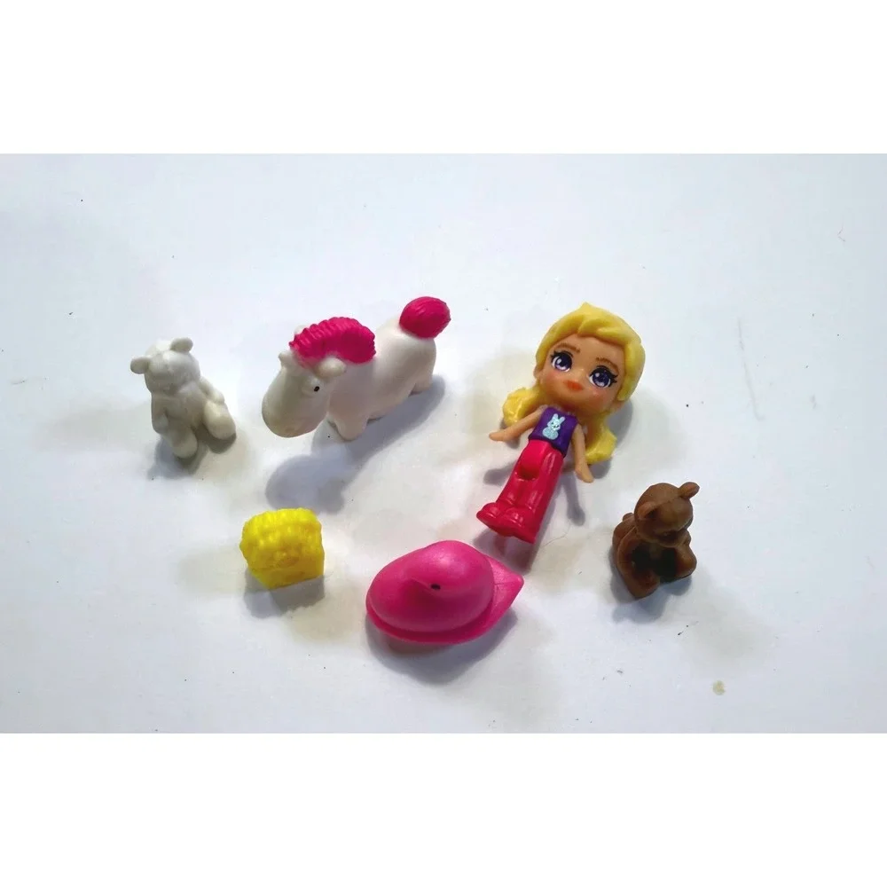 Polly Pocket Doll Animal Accessory Lot Pony Teddy Bear Replacement Pieces